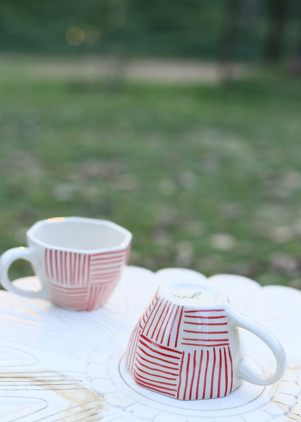 Red All Lines Mug