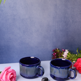 Two Royal Blue Chai Cups