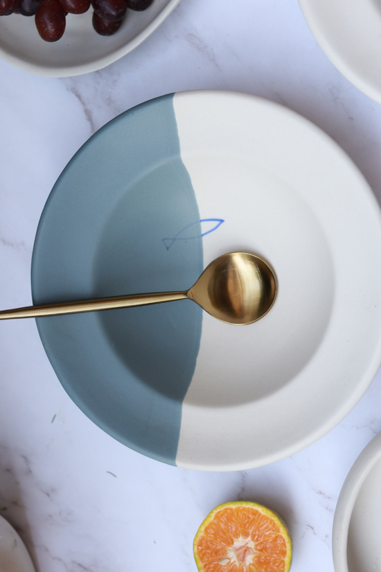 Pasta plate with spoon
