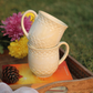 Pearl White Textured Coffee Mug