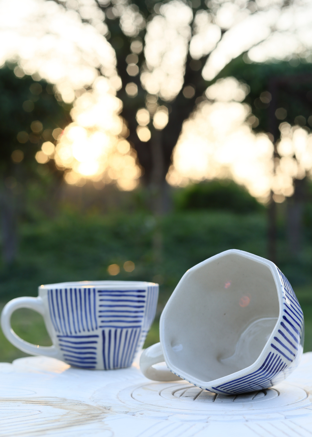 Blue All Lines Mug