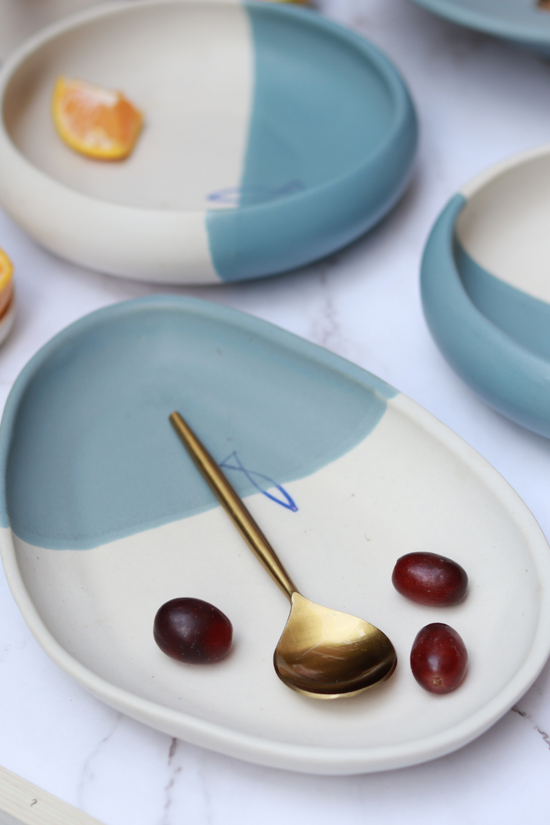 Handmade ceramic platter 