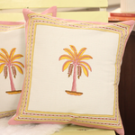 Yellow Palm Cushion Covers