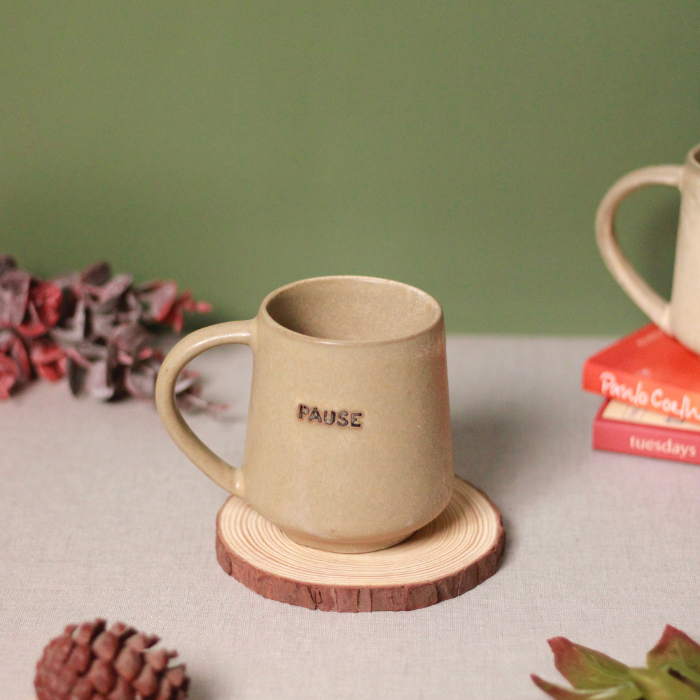 PAUSE coffee mug 