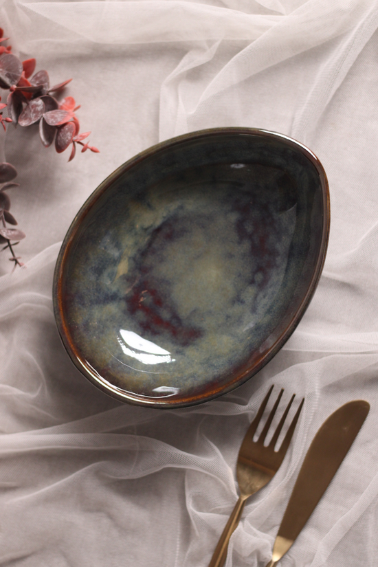 Olive conical bowl