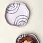 Zig Zag Semi Circle Dessert Plate