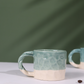 Teal Handmoulded Mug