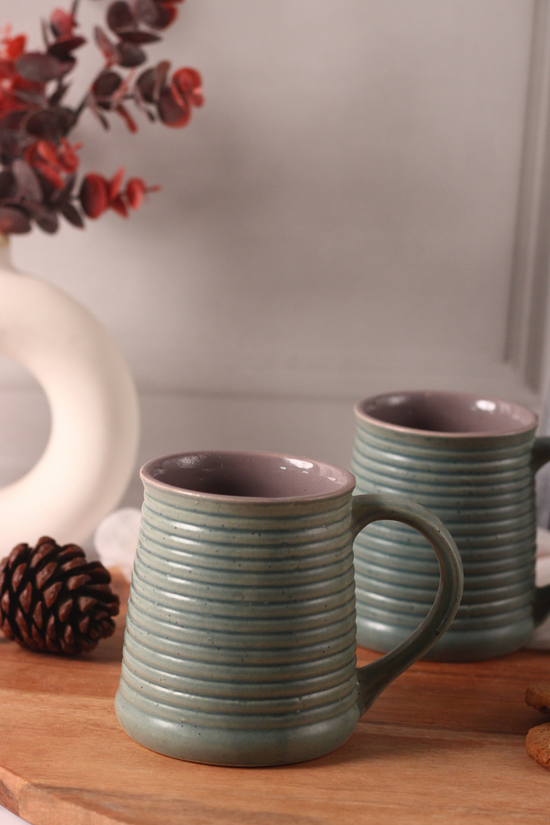 Sage & Grey Coffee Mug- Tall