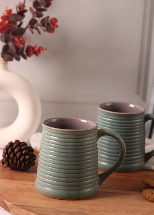 Sage & Grey Coffee Mug- Tall