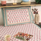 Pastel Motifs Block Printed Bedsheet