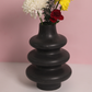 Black Moulded Vase Large