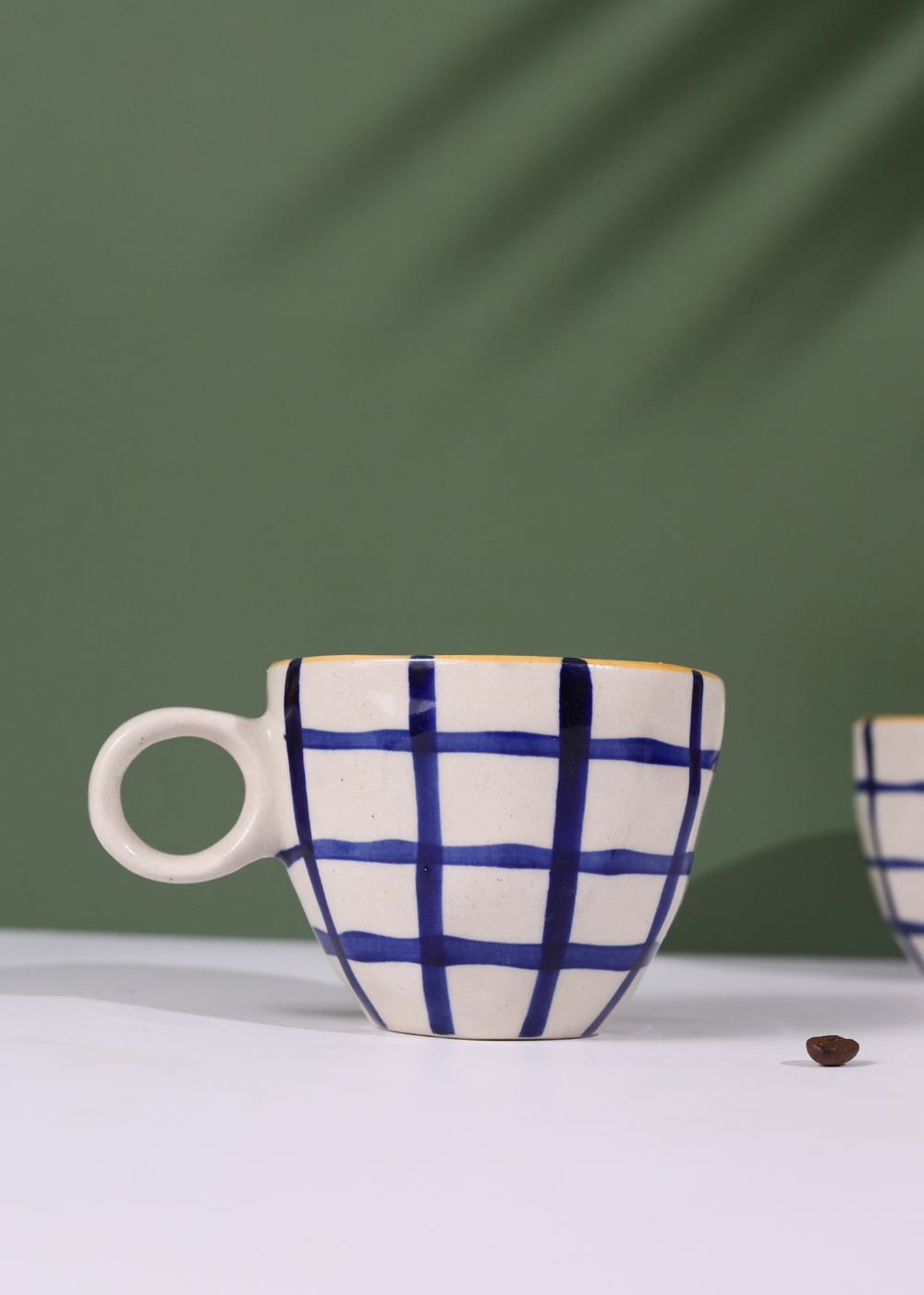 Handmade ceramic coffee mug