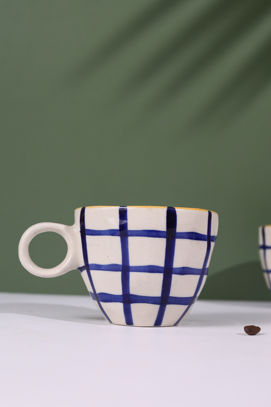 Handmade ceramic coffee mug