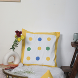 Yellow Polka Cushion Cover