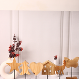 Handmade wooden holders for home decoration