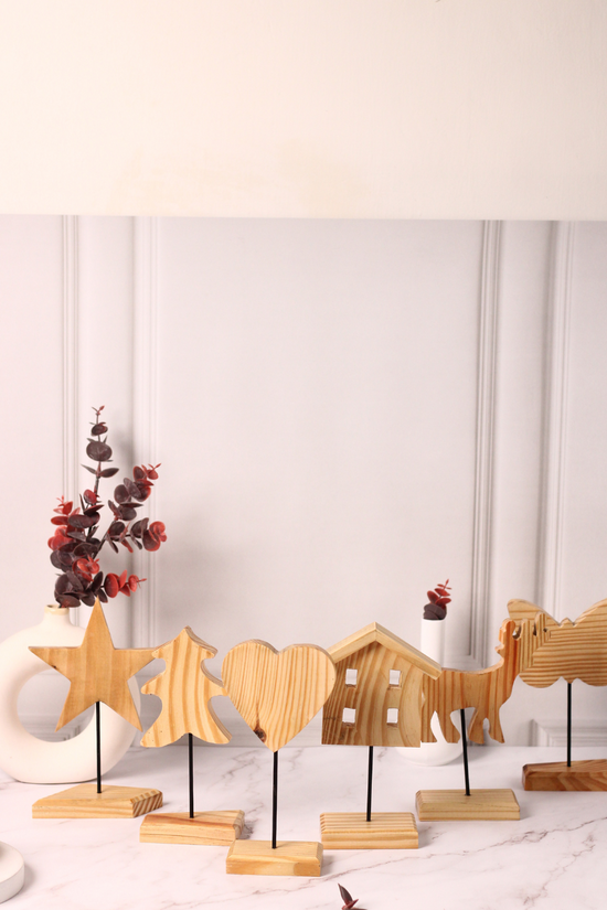 Wooden Hut Stand
