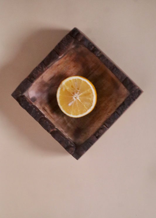 Wooden Bark Bowl
