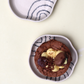 Zig Zag Semi Circle Dessert Plate