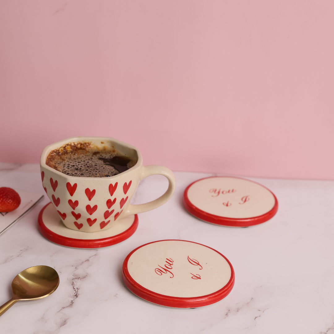Kitchenware ceramic coffee mug & Coaster 