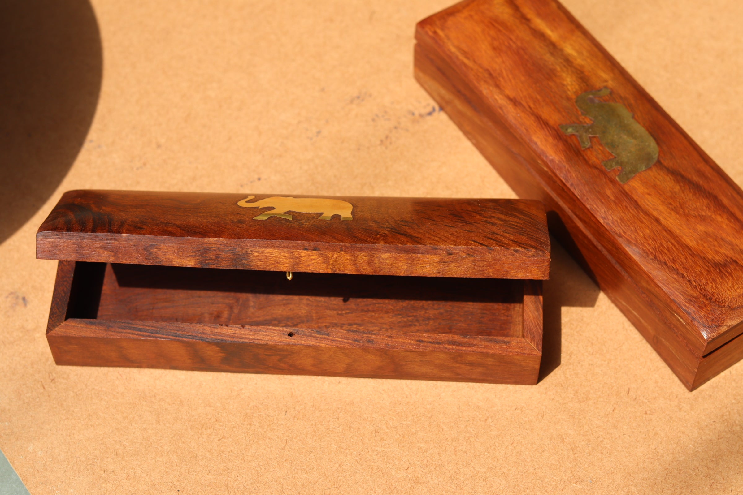 Two wooden Pen Boxes