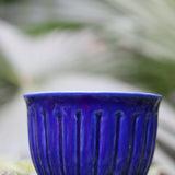 Blue planter ceramic