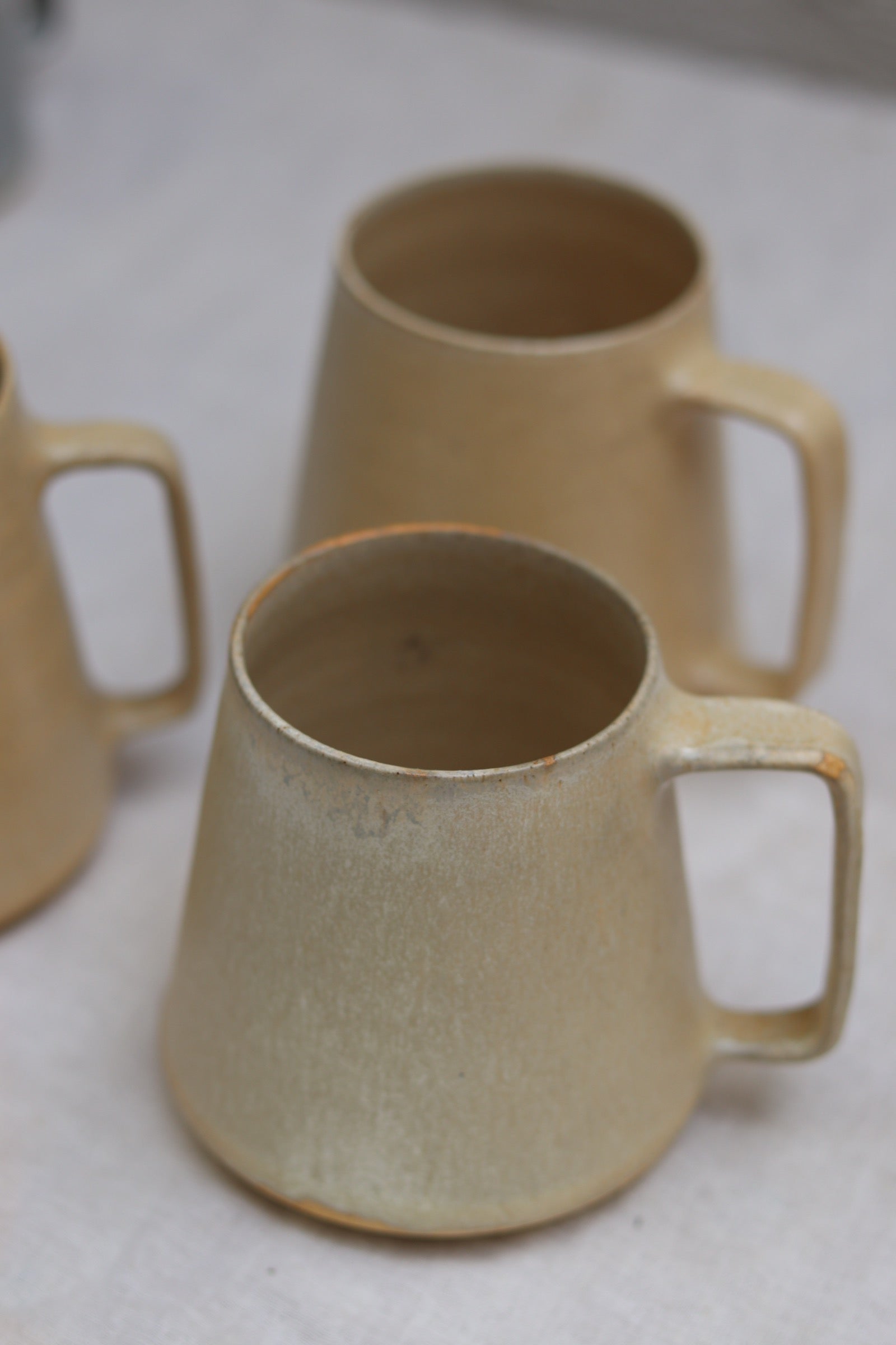 Ceramic Tranquility Mugs - Cream