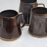 Handmade Ceramic Tranquility Mugs - Greyish Brown