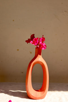 Pink Contour Vase - Mid