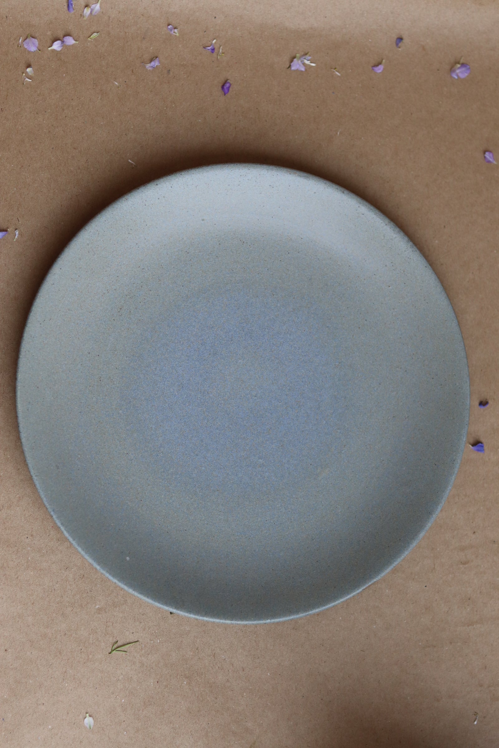Handmade ceramic earthy dinner plate