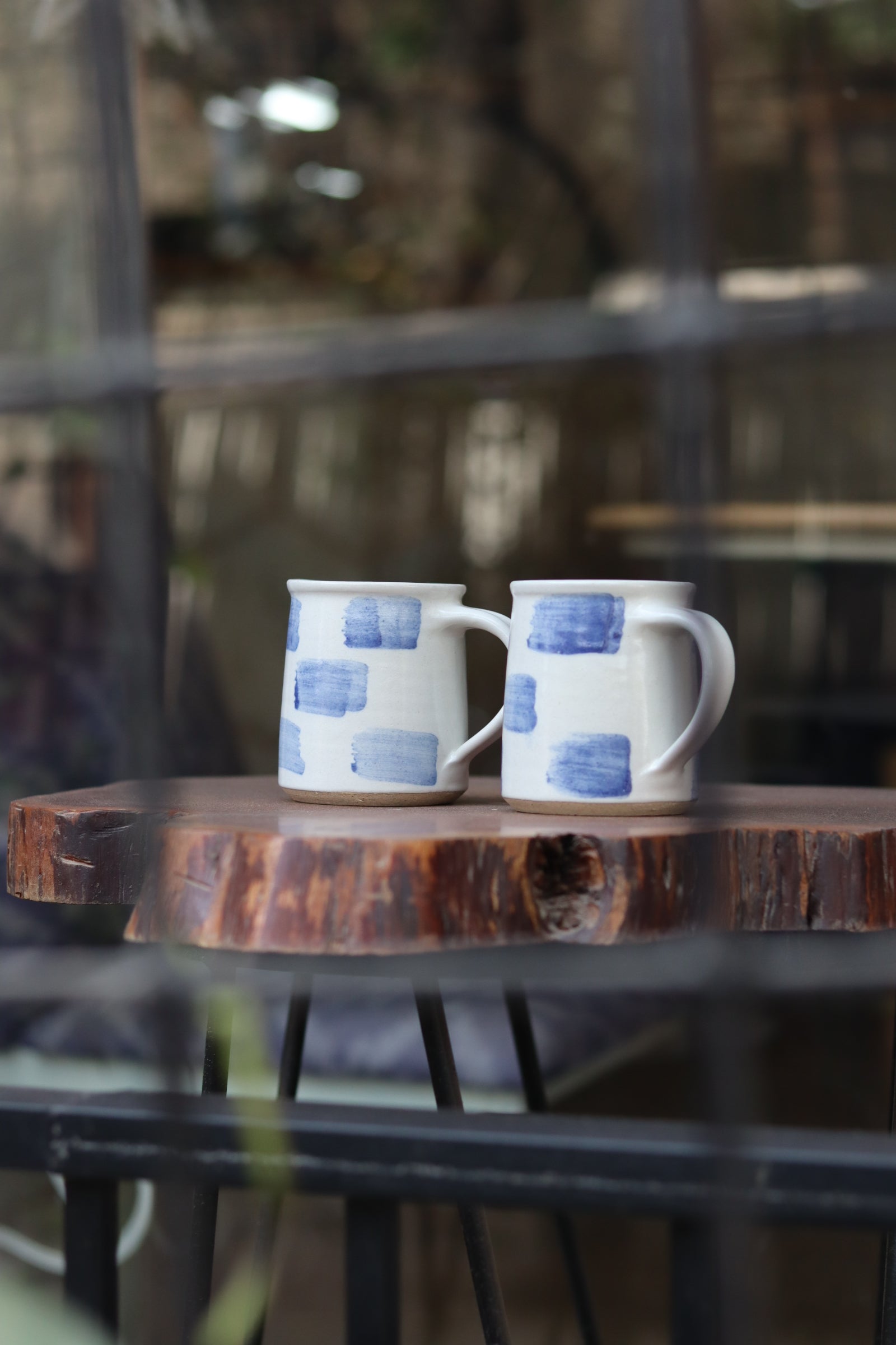 Blue blocks coffee mugs