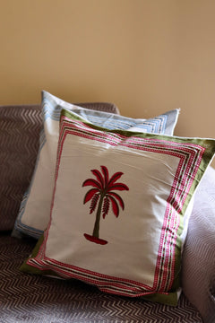 Pink Palm Cushion Cover - Set of two