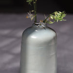 Handmade ceramic bud vase tall with flowers