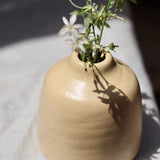 Cream Bud Vase - Short