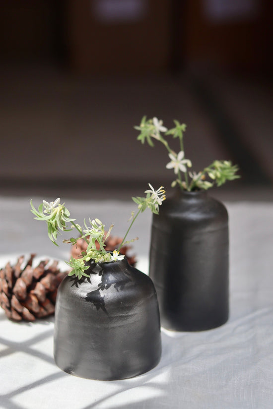Black Bud Vase - Short