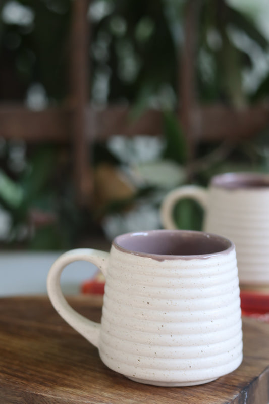 White Speckled & Grey Coffee Mug