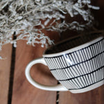 Black & White Handmade Ceramic Zebra Mug