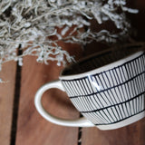 Black & White Handmade Ceramic Zebra Mug