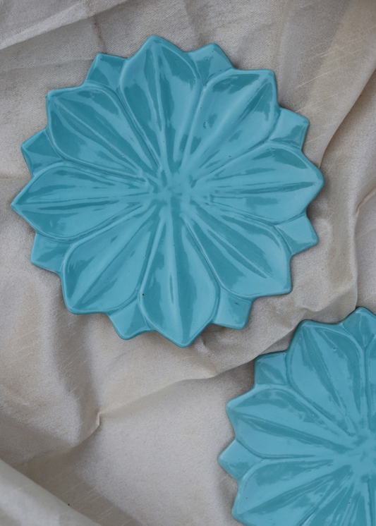 Lotus Plate - Teal
