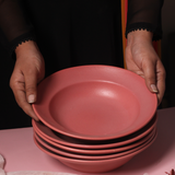 Rosy Pink Pasta Plate