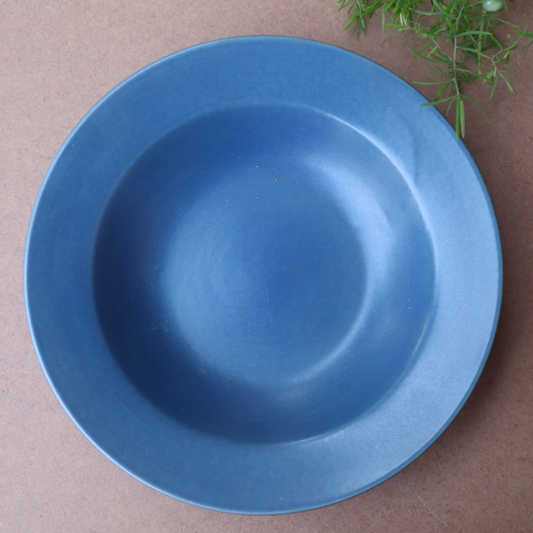 Blue Pasta Plate