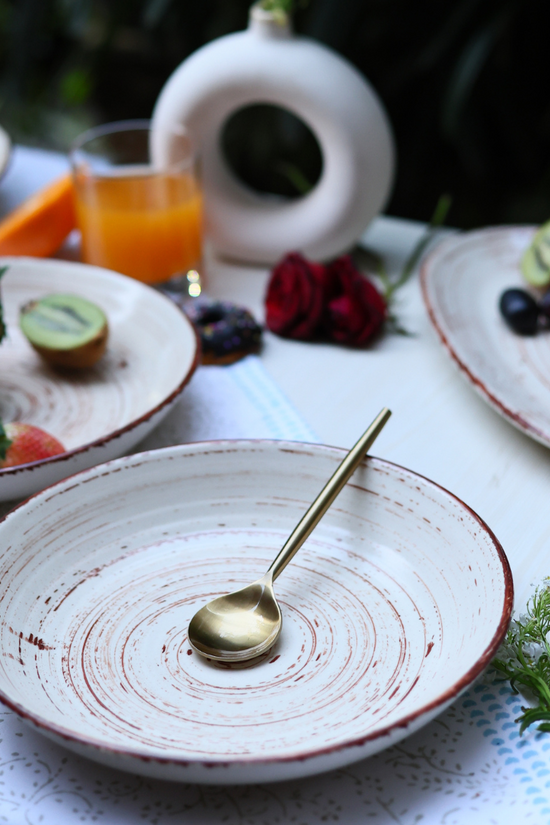 Handmade ceramic salad bowls