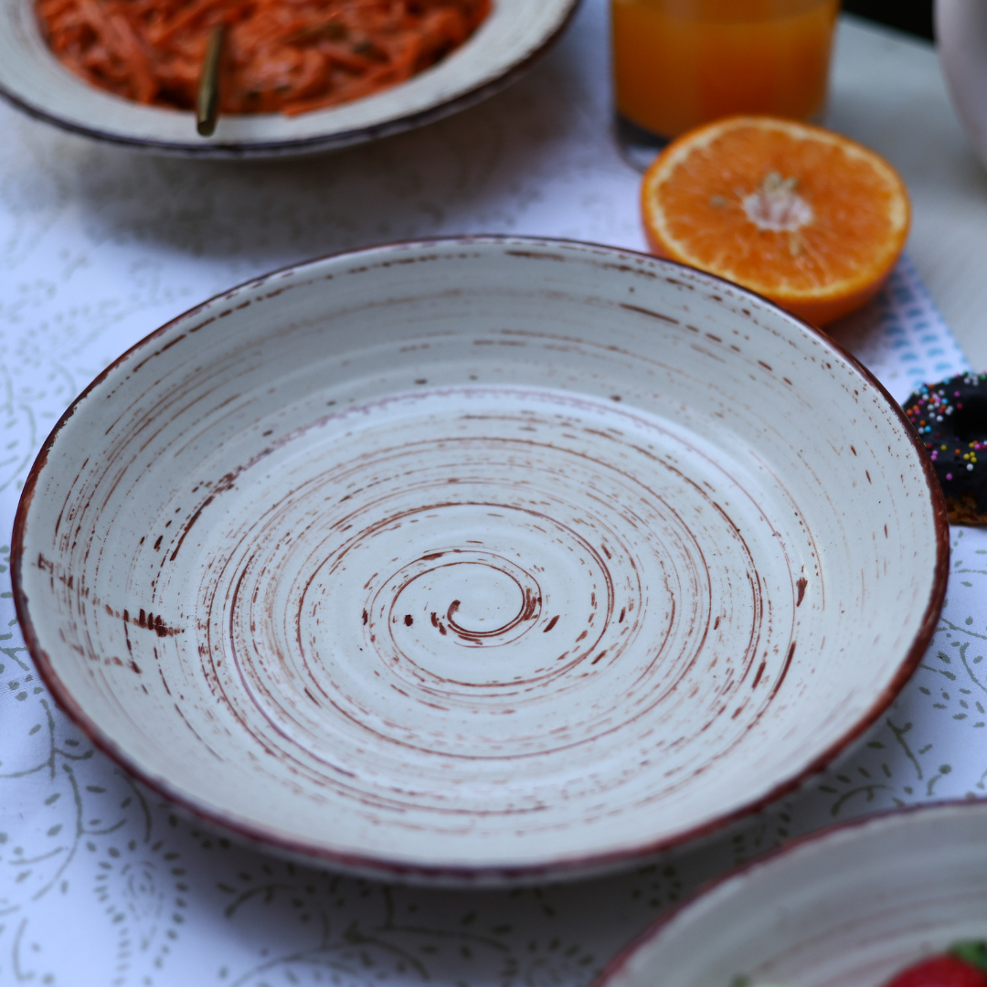The rustics ceramic salad bowl 