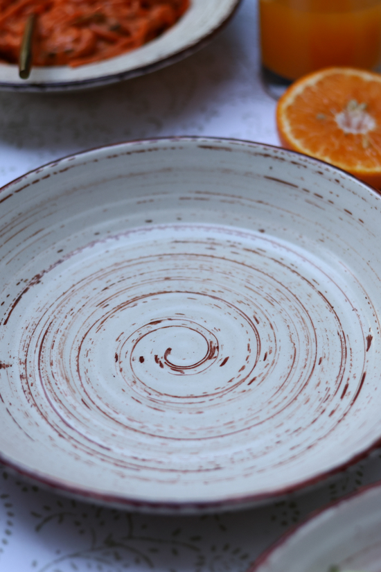The rustics ceramic salad bowl 