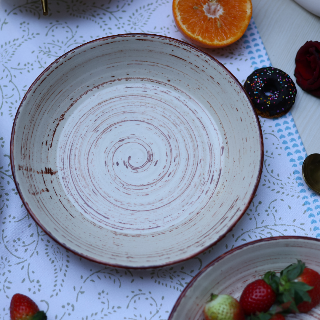 Handmade ceramic rustics salad bowl 