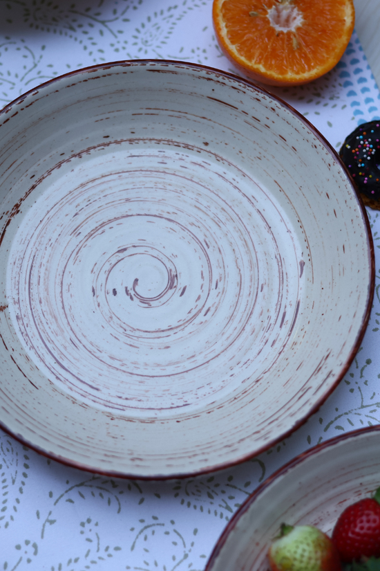 Handmade ceramic rustics salad bowl 