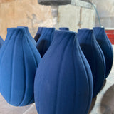 Sanded Blue Vase