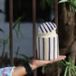 Thin Blue Lined Storage Jar