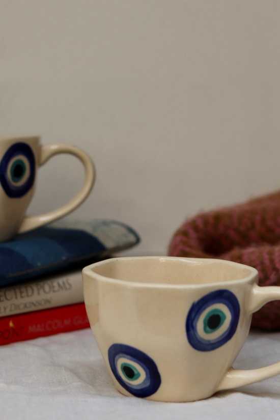 Handmade ceramic coffee mug