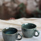 Mettalic Green Chai Cups - Set of two